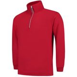 Tricorp Sweater ritskraag - Casual - 301010 - Rood