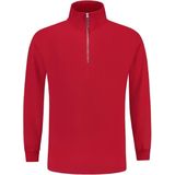 Tricorp Sweater ritskraag - Casual - 301010 - Rood