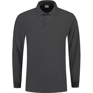 Tricorp Poloshirt Lange Mouw - 201009 - Donkergrijs