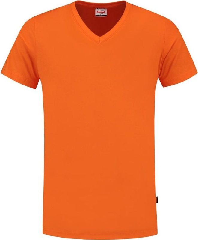 Tricorp T-shirt V Hals Slim Fit 101005 Oranje