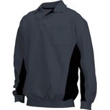 Tricorp Polo Sweater Bicolor Borstzak 302001 Zwart / Turquoise - Maat 3XL