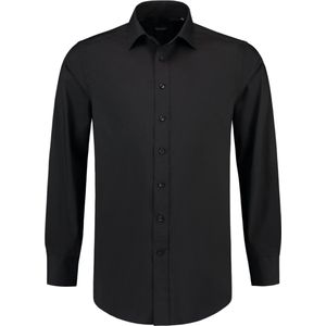 Tricorp - 705006 Overhemd - Zwart - Katoen/Polyester/Elastaan