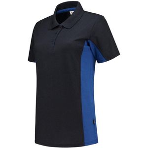 Tricorp 202003 Poloshirt Bicolor Dames - Marineblauw Koningsblauw