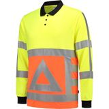 Tricorp 203002 Poloshirt Verkeersregelaar Lange Mouw - Fluo Oranje Geel