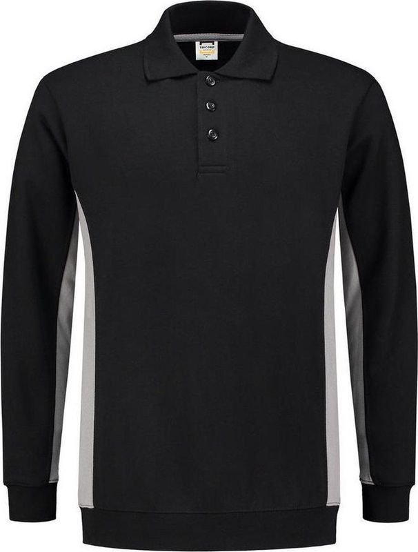 Tricorp 302003 Polosweater Bicolor - Zwart/Grijs