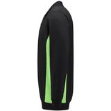 Tricorp 302003 Polosweater Bicolor - Zwart/Limoen - 3XL