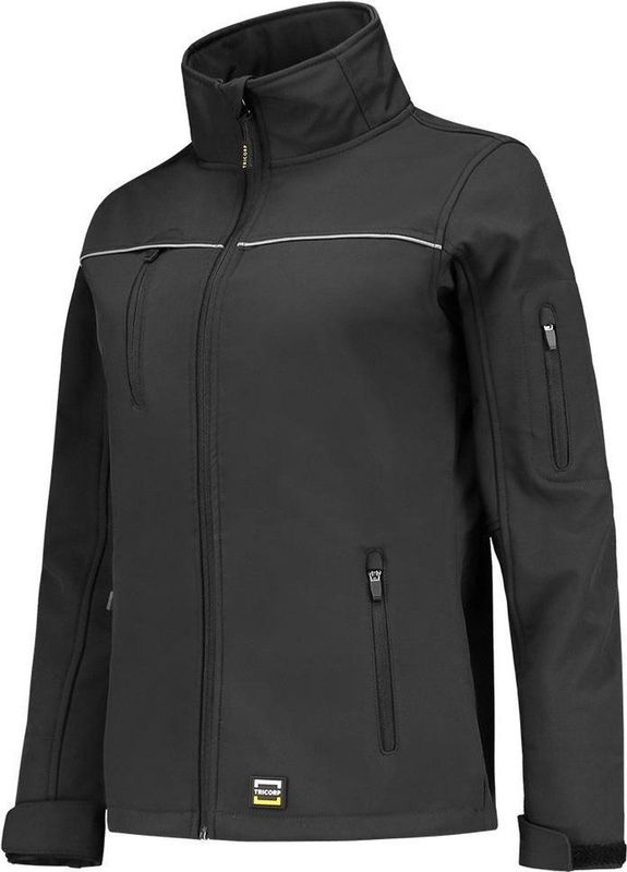 Tricorp softshell jack luxe dames - 402009 - donkergrijs - maat 3XL