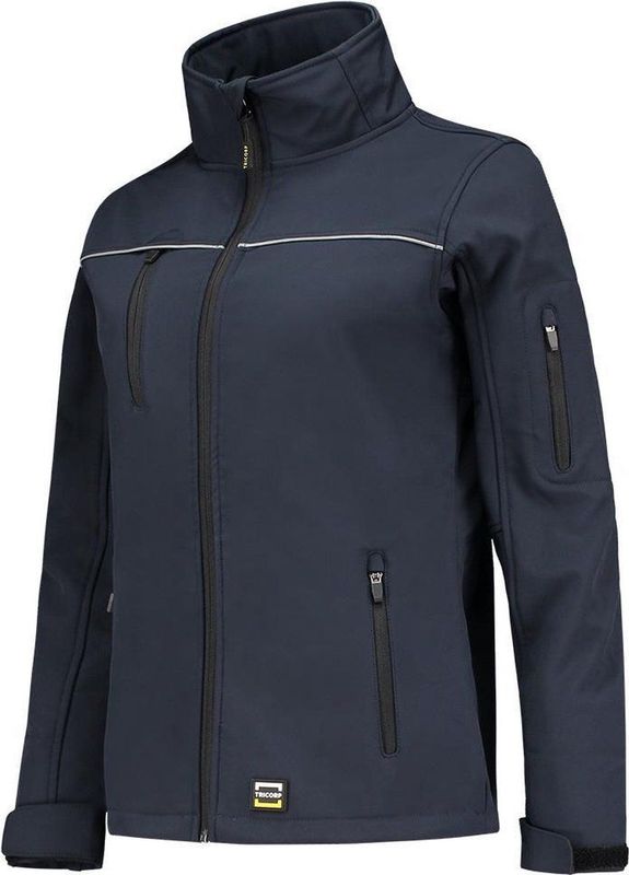 Tricorp softshell jack luxe dames - 402009 - navy - maat 3XL