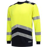 Tricorp 303002 Sweater Multinorm Bicolor - Fluo Geel/Inkt