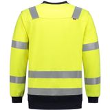 Tricorp 303002 Sweater Multinorm Bicolor - Fluo Geel/Inkt