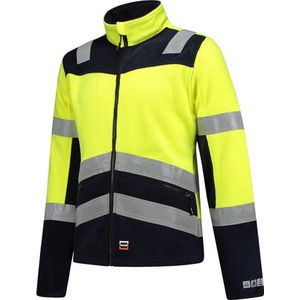 Tricorp Fleecejack Multinorm Bicolor 403013 - Mannen - Geel/Ink