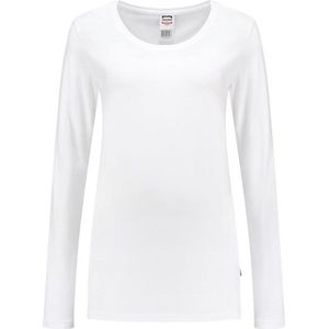 Tricorp T-shirt Lange Mouw Dames 101010 Wit
