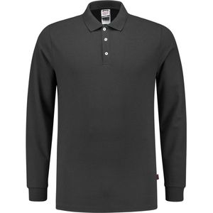 Tricorp 201017 Poloshirt Fitted 210 Gram Lange Mouw - Donkergrijs