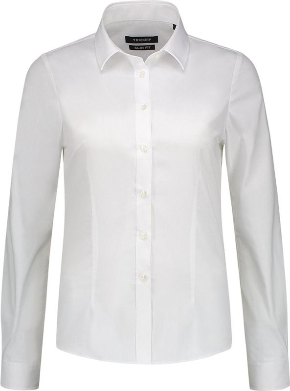 Tricorp 705016 Blouse Stretch Fitted Wit maat 32