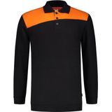 Tricorp - Polo Sweater Bicolor Naden - Zwart / Oranje