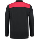 Tricorp Polo Sweater Bicolor Naden 302004 Zwart / Rood