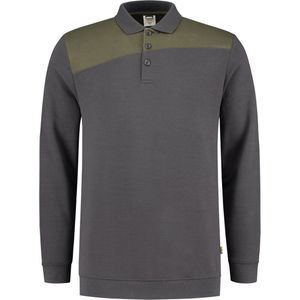 Tricorp Polo Sweater Bicolor Naden 302004 Donkergrijs / Army