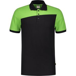 Tricorp Poloshirt Bicolor Naden 202006 Zwart Lime