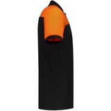 Mymo - Gebreide Trui - Zwart/Oranje - Pullover