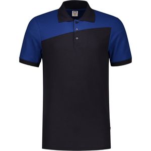 Tricorp 202006 Poloshirt Bicolor Naden - Marineblauw Koningsblauw