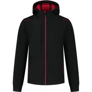 Tricorp 402705 Softshell Capuchon Accent - black red - maat L
