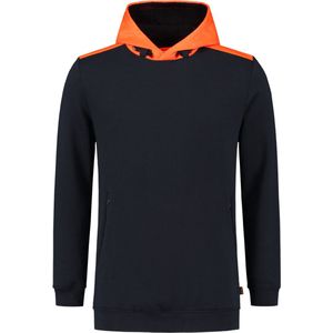 Tricorp - 303005 - Sweater - High Vis - Blauw/Fluor Oranje - Capuchon