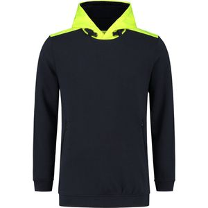 Tricorp - 303005 - Sweater High Vis Capuchon - Blauw/Fluor Geel