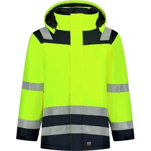 Tricorp 403020 Parka High Vis Bicolor Fluor Geel/Blauw maat M