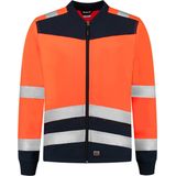 Tricorp 403021 Softshell High Vis Bicolor Fluor Oranje/Blauw maat XS