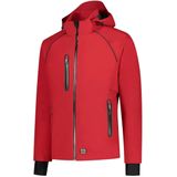 Tricorp - 402018 Tech Shell - Werkjas - Rood - 100% Polyester - Winddicht en Waterbestendig