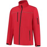 Tricorp - Softshell Luxe Rewear - Jas - Rood - 100% Gerecycled Polyester