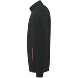 Tricorp - 302702 - Sweatvest - Zwart/Oranje - 60% Biologisch Katoen, 40% Recycled Polyester