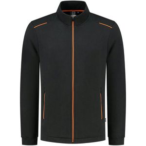 Tricorp - 302702 - Sweatvest - Zwart/Oranje - 60% Biologisch Katoen, 40% Recycled Polyester