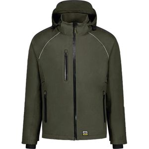 Tricorp - 402018 - Tech Shell - Army - Werkjas - 100% Polyester - Winddicht en Waterbestendig