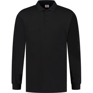 Tricorp 201019 Poloshirt Jersey Lange Mouw - Zwart