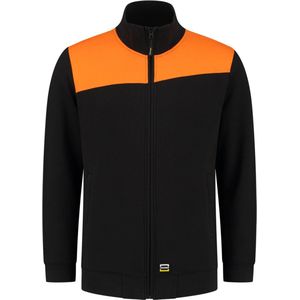 Tricorp 302014 Sweatvest Bicolor Naden - Zwart/Oranje