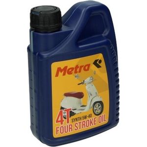 Metrakit Olie - 5W40 - 4 takt - 1L Fles - Synthetisch