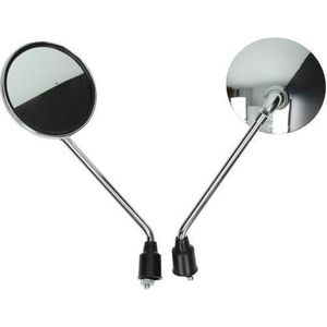 Spiegelset (Chroom) Agm Vx50 / Berini Napoli / Rl 50 / China Lx / Btc Riva M8 Schroefdraad