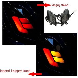 Knipperlicht Set Led Achterzijde (Lopend Model Audi) Fiddle 2 Euro4 Smoke DMP