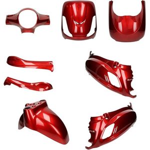 Kappenset Sym Fiddle II 8-delig Bordeaux Rood DMP