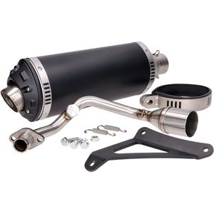 Uitlaat Zwart EVO-1 Piaggio Zip 50 4T E5 2020 / Vespa Sprint 4t E5 2020 / Vespa Primavera 50 4T E5 2020 Power1