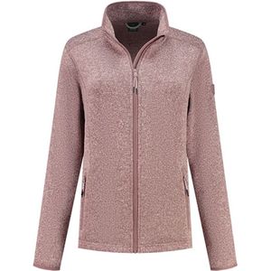 Vest Nicole roze gemeleerd gebreid dames