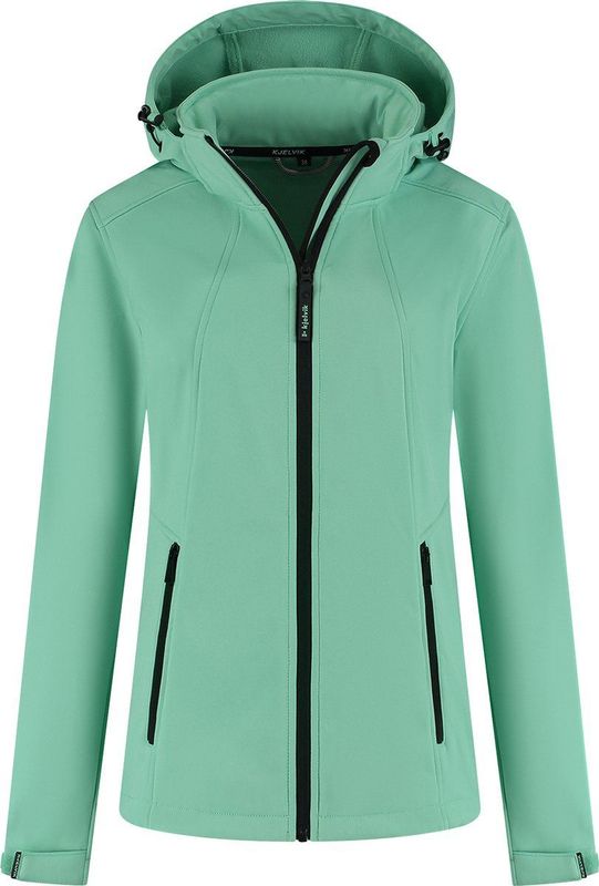 Kjelvik - Leah - Outdoorjas - Turquoise - Korte Softshell Jas