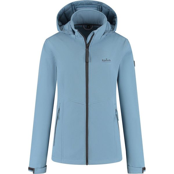 killtec Dames Softshelljas/outdoorjas met capuchon KOS 89 WMN SFTSHLL JCKT, black, 44, 39138-000