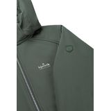 Kjelvik Outdoorjas Kyra Groen - Dames Softshell met Afneembare Capuchon