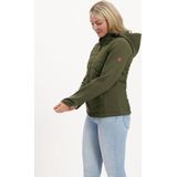 Kjelvik Outdoorjas Veda Groen - Hybride Damesjas met Gewatteerde Body