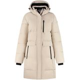 Kjelvik - Marley - Gewatteerde Winterjas - Zand - Met Afneembare Capuchon