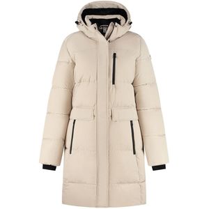 Kjelvik - Marley - Gewatteerde Winterjas - Zand - Met Afneembare Capuchon