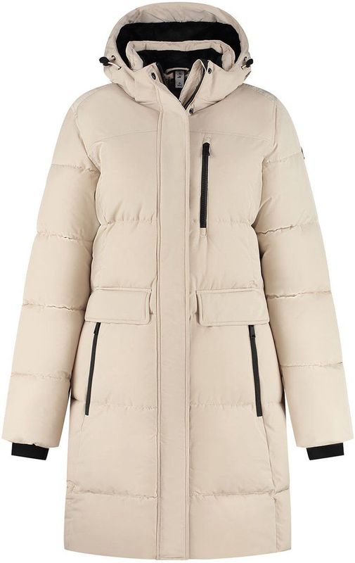 Kjelvik - Marley - Gewatteerde Winterjas - Zand - Met Afneembare Capuchon