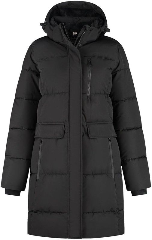 Kjelvik - Marley - Gewatteerde Winterjas - Zwart - 100% Gerecycled